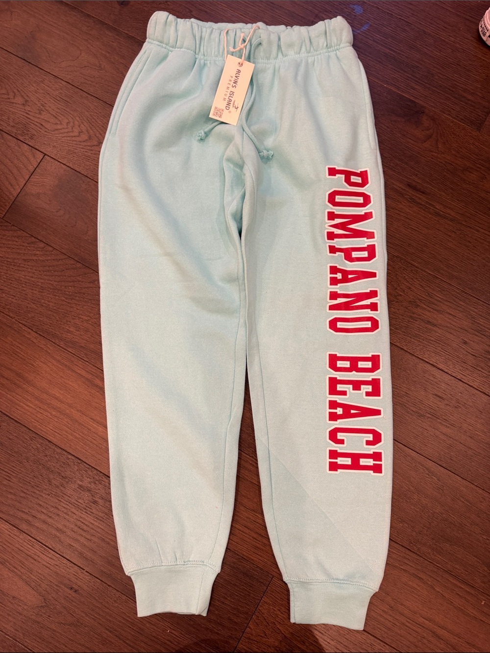 Alvin’s Island Pompano Beach Sweatpants Small NWT in Turquoise - C72-094